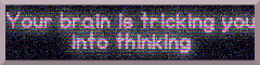 grey border. black backdrop, glowing neon pink text flicking between 2 phrases: crystal.tilde.institute, your brain is tricking you into thinking. image flickers and has RGB noise and CRT scanlines