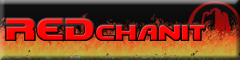 black background with orange flames. red text with black outline saying: redchanit